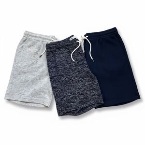 Zara Men’s XL Shorts Bundle Gray & Navy Drawstring Lounge Gym Shorts 3 Pair